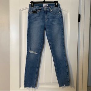 Verdugo Ripped Raw Hem Skinny Jeans